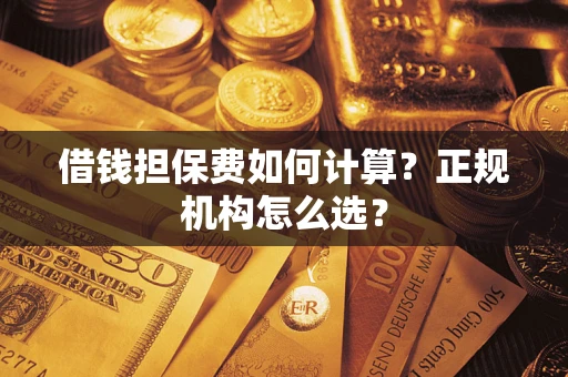 武汉借钱担保费如何计算？正规机构怎么选？