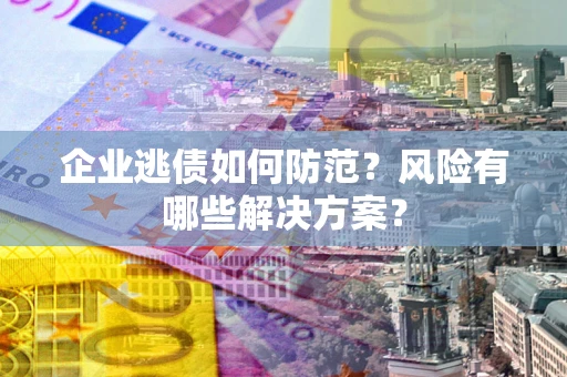 武汉企业逃债如何防范？风险有哪些解决方案？