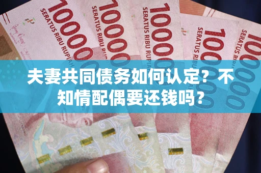 武汉夫妻共同债务如何认定？不知情配偶要还钱吗？