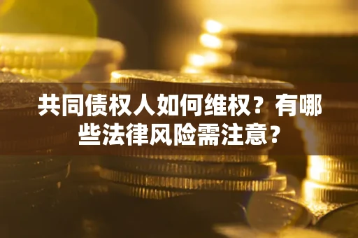 武汉共同债权人如何维权？有哪些法律风险需注意？