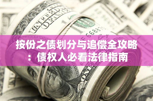 武汉按份之债划分与追偿全攻略：债权人必看法律指南