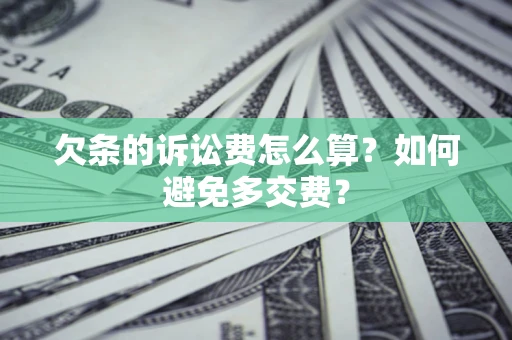 武汉欠条的诉讼费怎么算？如何避免多交费？