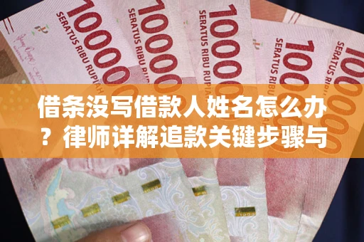 武汉借条没写借款人姓名怎么办？律师详解追款关键步骤与证据链构建