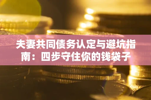 武汉夫妻共同债务认定与避坑指南：四步守住你的钱袋子