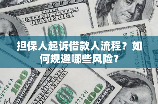 武汉担保人起诉借款人流程？如何规避哪些风险？